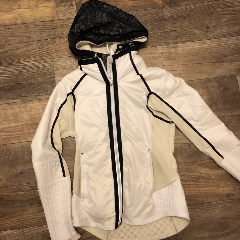 Rare White Lululemon jacket size 6